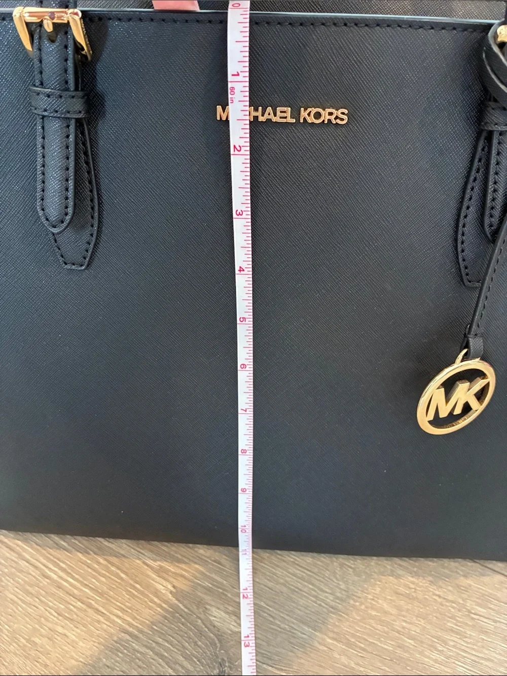 Michael Kors Black Tote with Gold Hardware